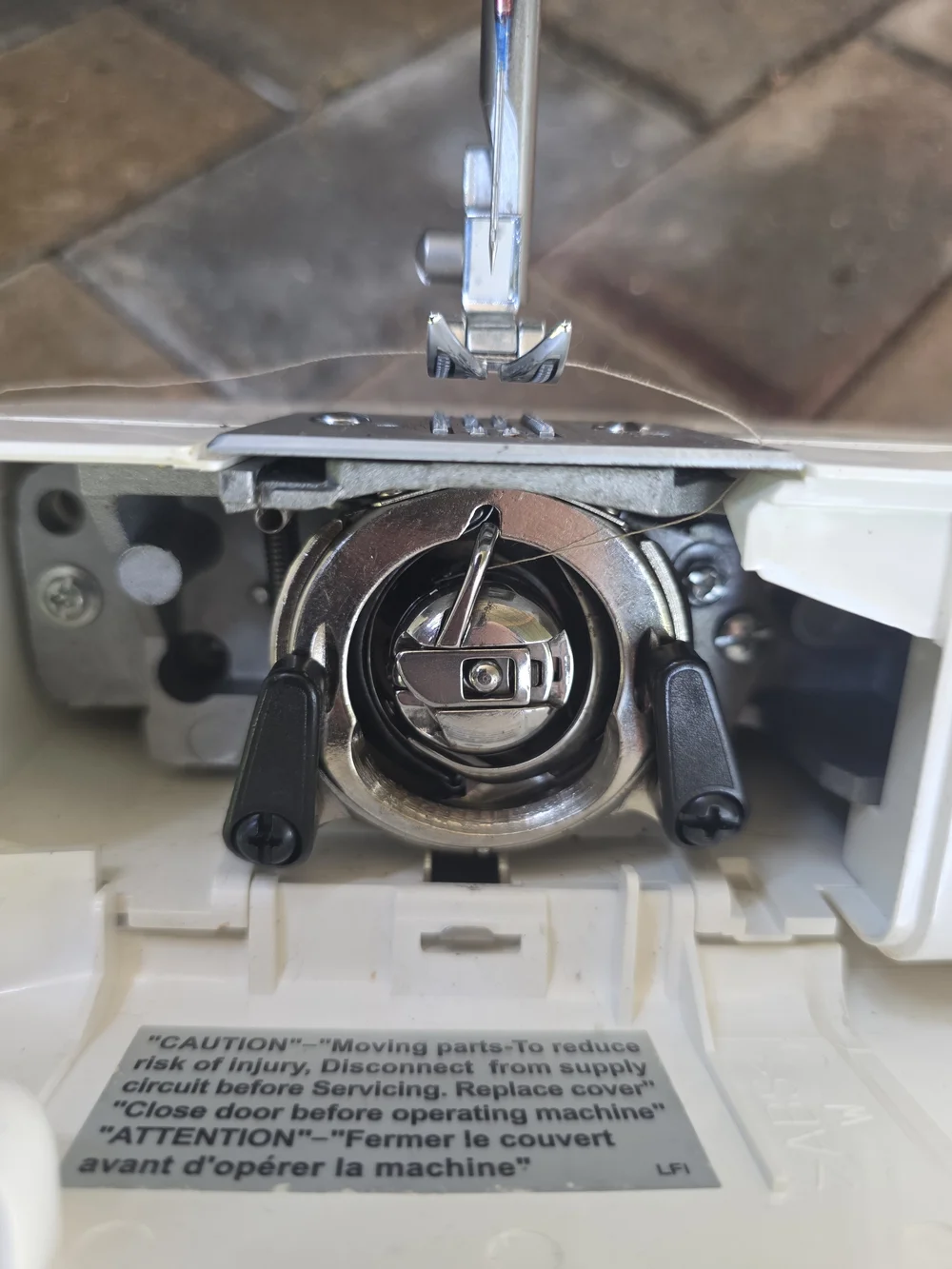 Brother LS2350 White Sewing Machine with Foot Pedal